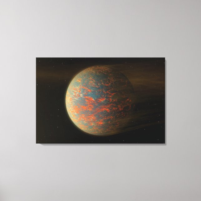 Exoplanet 55 Cancri E und seine geschmolzene Oberf Leinwanddruck (Vorderseite)