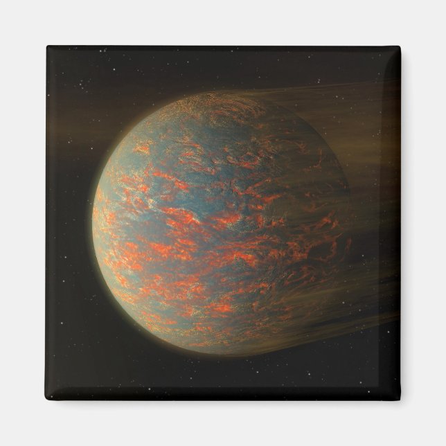Exoplanet 55 Cancri E und seine geschmolzene Oberf Magnet (Vorne)