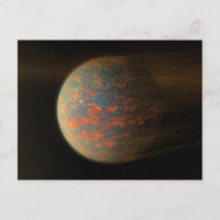 Exoplanet 55 Cancri E und seine geschmolzene Oberf