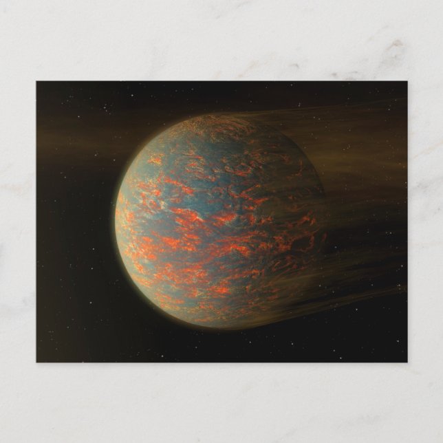 Exoplanet 55 Cancri E und seine geschmolzene Oberf Postkarte (Vorderseite)