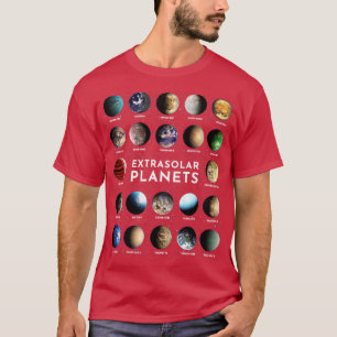 Exoplanet Extrasolar Planet Astronomie Raum Astrop T-Shirt