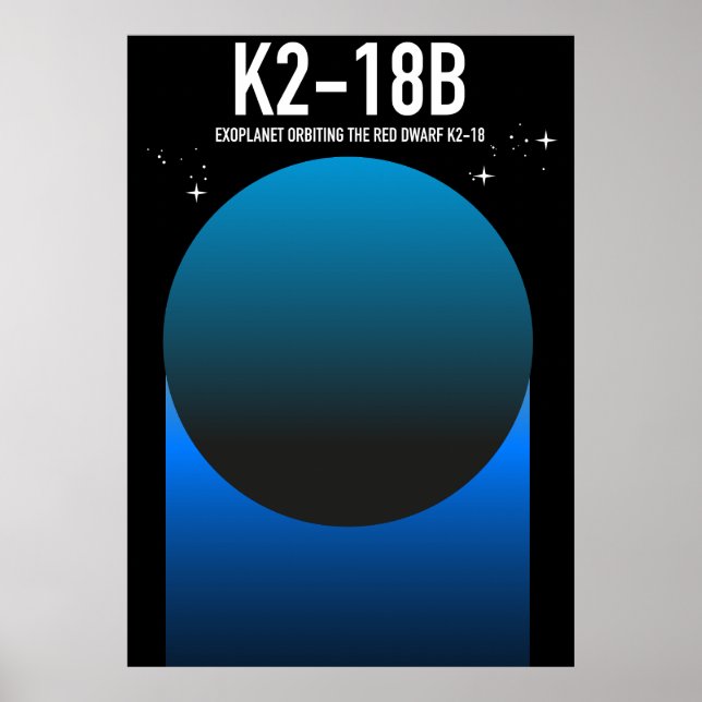 Exoplanet K2-18b Poster (Vorne)