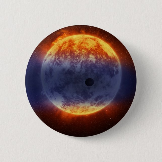 Exoplanet-Wolke GJ 3470b Button (Vorderseite)