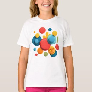 Exosom-Serum – Abstrakte Farbige Formen Kinder T-Shirt