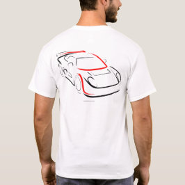 Exotic 01 Noble M400 Schwarz und Rot Rückseite T-Shirt