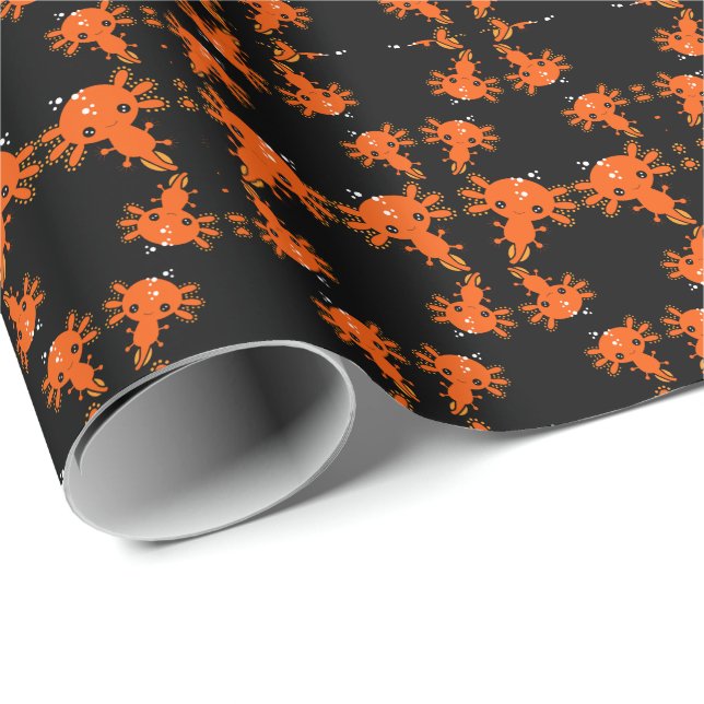 Exotic Axototl Salamander Geschenkpapier (Rolleneckpunkt)