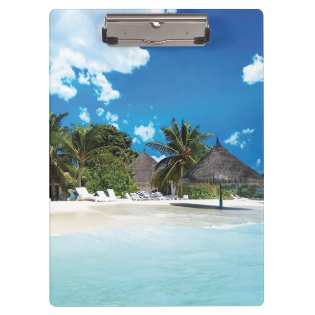 Exotic Beach  Klemmbrett (Vorderseite)