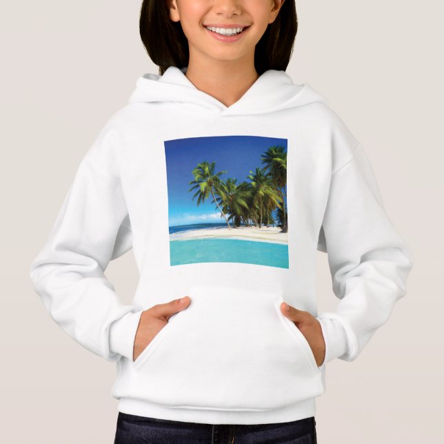 Exotic beach throw pillow (Devant)