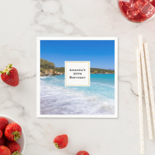 Exotic Beach Tropical Island Paradise Geburtstag Serviette