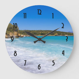 Exotic Beach Tropical Island Paradise Große Wanduhr