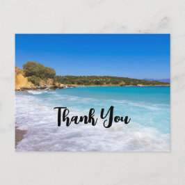 Exotic Beach Tropical Island Paradise Vielen Dank Postkarte