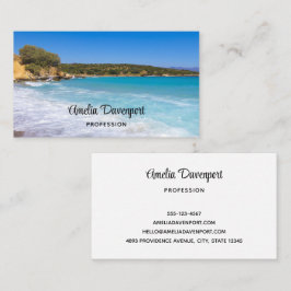 Exotic Beach Tropical Island Paradise Visitenkarte