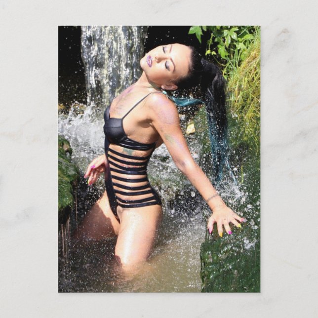 Exotic Beaty Foto Postkarte (Vorderseite)