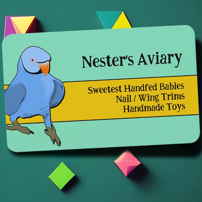 Exotic Bird Breeder Papagei Aviary Pet Versorgung Visitenkarte (Fun parrot business card)