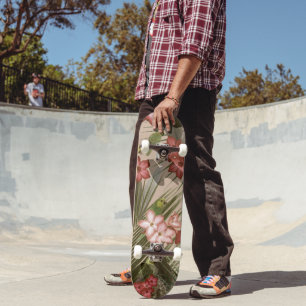 Exotic Bird Paradise 4 #art #tropical Skateboard