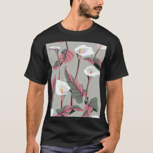 Exotic Calla: Vintag floral nahtlos T-Shirt