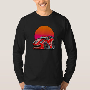 Exotic Car Turbo Sports Sunset Car T-Shirt