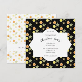Exotic Christmas Citrus Fresh Party Einladung