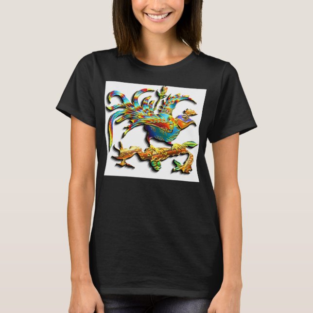 Exotic Cloisonné Bird T - Shirt (Vorderseite)