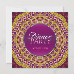 Exotic Eastern Dinner Party Invitation spéciale