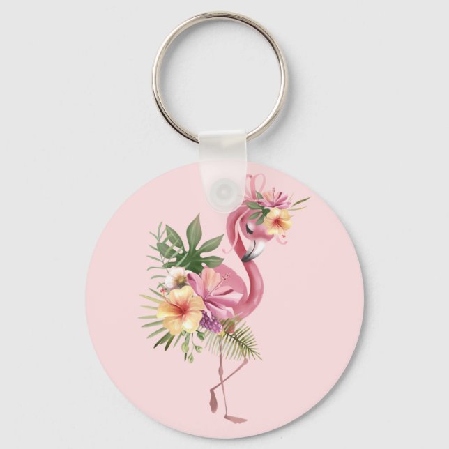Exotic Flamingo Schlüsselanhänger (Vorderseite)