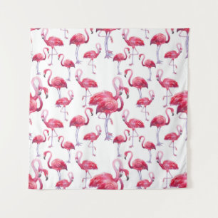 Exotic Flamingo Wassercolor Bird Wandteppich
