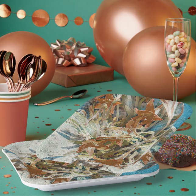 Exotic Floral Pappteller (Multi)