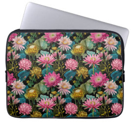 Exotic Floral Pattern BOHO Chic Tropical Leaves Laptopschutzhülle