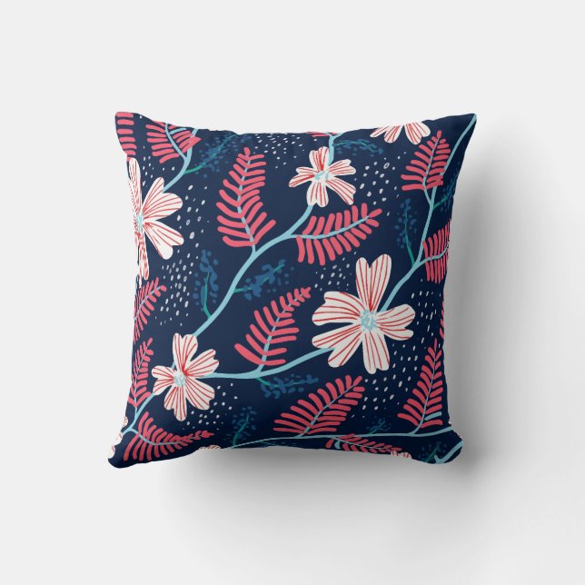 Exotic Floral Wild Kissen (Rückseite)