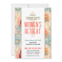 Exotic Floral Women's Church Einladung zurück