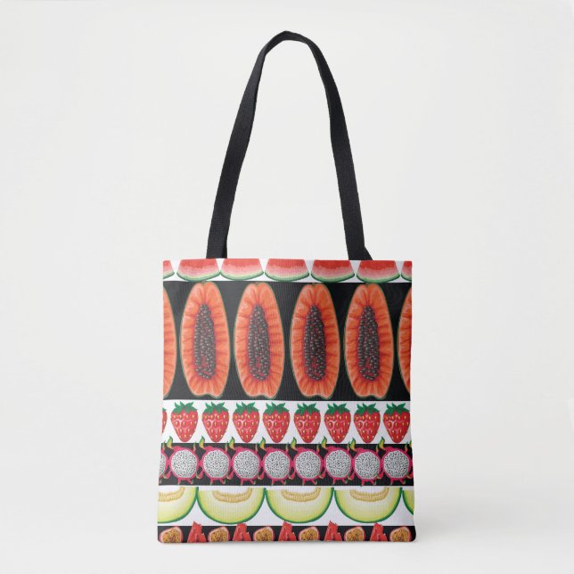 Exotic Fruits Trendy Seamless Muster Tasche (Vorderseite)
