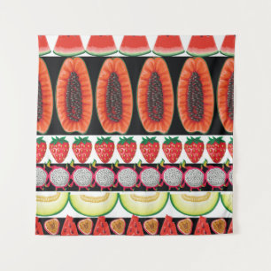 Exotic Fruits Trendy Seamless Muster Wandteppich