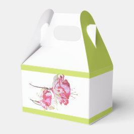 Exotic Fuchsias auf einer Gable-Favor-Box Geschenkschachtel