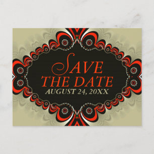 Exotic Genie Designs Save the Date Postkarte