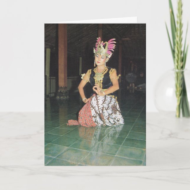 Exotic Golek tänzerin aus Indonesien Karte (Vorderseite)