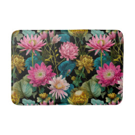 Exotic Jungle Pattern BOHO Tropical Aesthetic Badematte