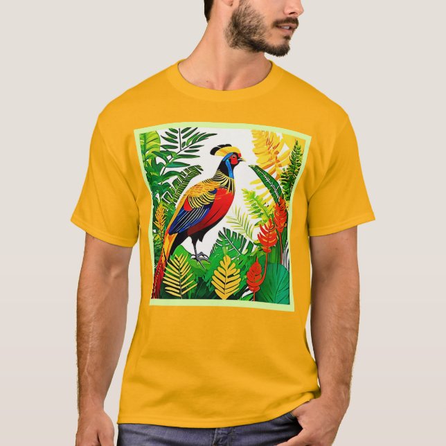 Exotic Jungle Pheasant T-Shirt (Vorderseite)