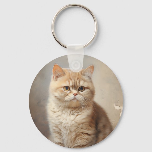 Exotic Kurzhaarkatze Schlüsselanhänger (Vorderseite)