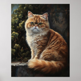 Exotic Kurzkatze Art Print Poster