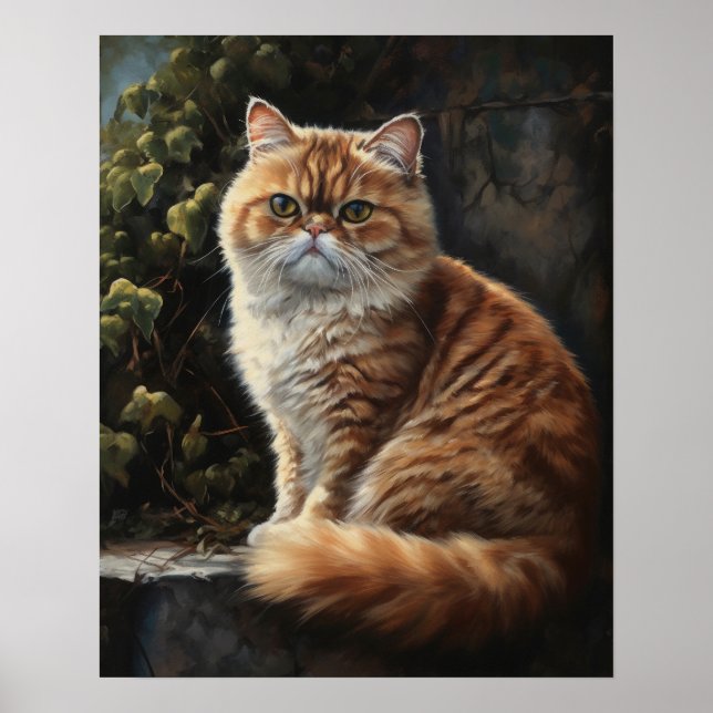 Exotic Kurzkatze Art Print Poster (Vorne)