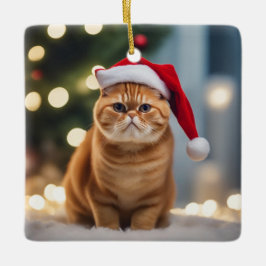 Exotic Kurzweihnachtsfest Keramikornament
