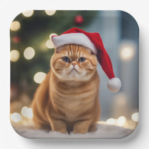 Exotic Kurzweihnachtsfest Pappteller