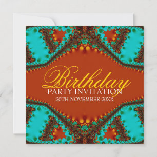 Exotic Lace Butterfly zum Geburtstag Einladungen