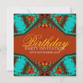Exotic Lace Butterfly zum Geburtstag Einladungen