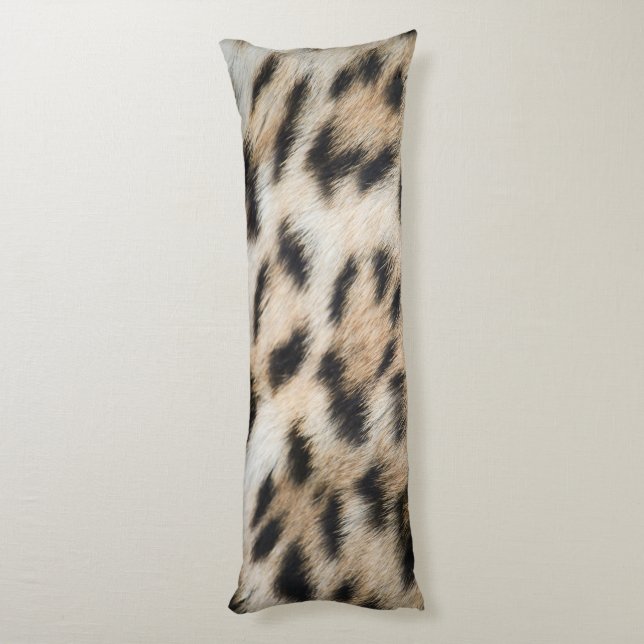 Exotic Leopard Druckkissen Seitenschläferkissen (Rückseite (Vertikal))