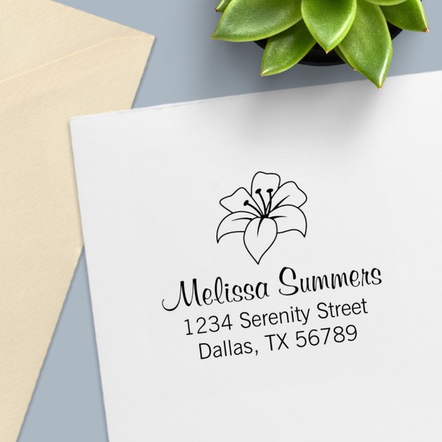 Exotic Lily Blume Address Permastempel (Von Creator hochgeladen)