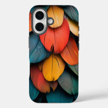 Exotic Macaw Feaather Phone Case