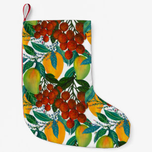 Exotic Mango: Sommer nahtlos Kleiner Weihnachtsstrumpf