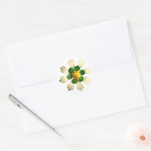 Exotic MOD Blume - Blumensommer Hochzeit Runder Aufkleber