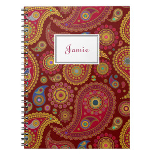 Exotic Paisley Notebook Notizblock